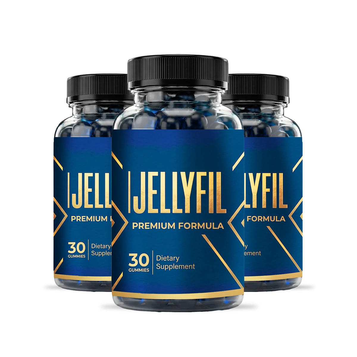 JellyFil 3-bottle male vitality gummies package