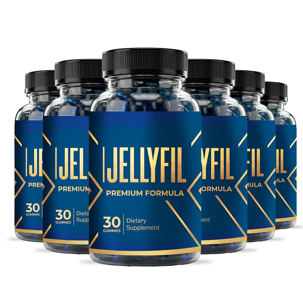 JellyFil 6-bottle male vitality gummies package